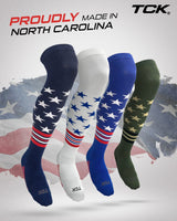 TCK socks TCK Freedom Dugout Stars and Stripes OTK Baseball & Softball Socks - USA Made