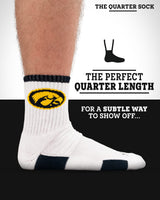 TCK socks TCK Iowa Hawkeyes Quarter Socks - Made in USA