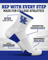 TCK socks TCK Kentucky Wildcats Quarter Socks - Made in USA