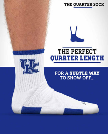 TCK socks TCK Kentucky Wildcats Quarter Socks - Made in USA