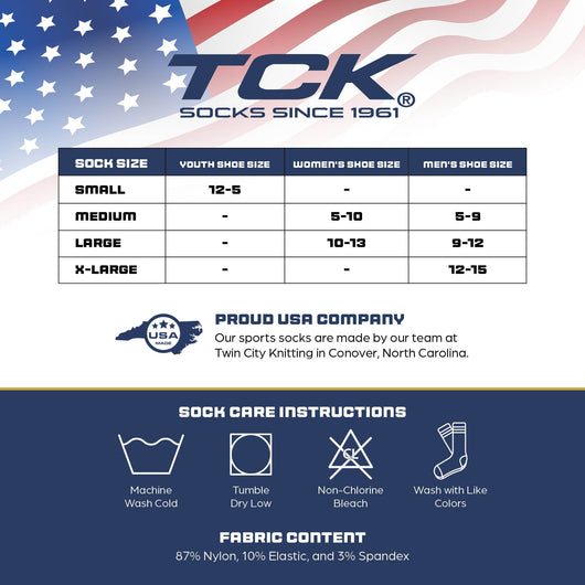 TCK socks TCK Performance Baseball Socks Dugout Pattern B