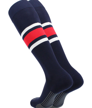 MadSportsStuff x TCK Made in USA Bold Center Stripe Dugout Socks