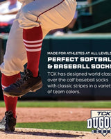 MadSportsStuff x TCK Made in USA Bold Center Stripe Dugout Socks