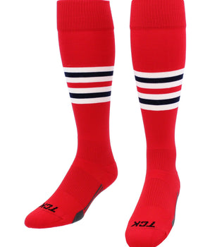 MadSportsStuff x TCK Made in USA Pro Multi-Stripe Dugout Socks