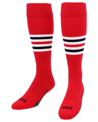 MadSportsStuff x TCK Made in USA Pro Multi-Stripe Dugout Socks