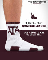 TCK socks TCK Texas A&M Aggies Quarter Socks - Made in USA
