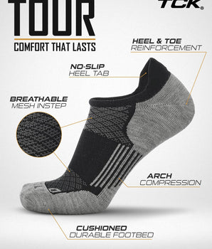 TCK socks TCK Tour Low Cut Merino Wool Golf Socks (Single & Packs)
