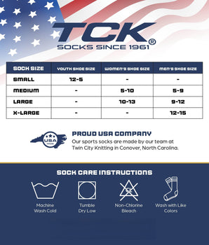 TCK socks TCK Tour USA Golf Socks Men's and Women's No Show Tab