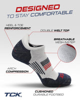 TCK socks TCK Tour USA Golf Socks Men's and Women's No Show Tab