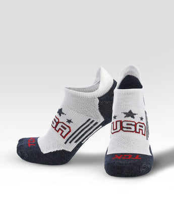 TCK socks TCK Tour USA Golf Socks Men's and Women's No Show Tab