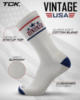 TCK socks TCK Vintage USA Crew Socks For Men and Women