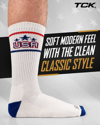 TCK socks TCK Vintage USA Crew Socks For Men and Women
