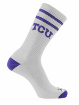 NCAA Vintage College Striped Socks - TCU Horned Frogs (Large)
