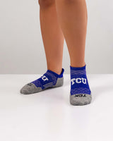 TCK socks TCU Horned Frogs Tour No Show Tab Socks - Made in USA