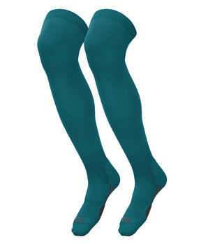 TCK socks Teal / Small TCK Dugout Over the Knee Socks For Baseball, Softball, Football Solid Team Colors