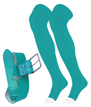 Prosport Over the Knee Socks and Belt | Uniform Combo Set