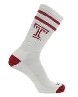TCK socks Temple Owls / Large Temple Owls | Vintage | NCAA Mens and Womens Soft Cotton Sock