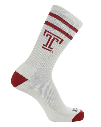 TCK socks Temple Owls / Large Temple Owls | Vintage | NCAA Mens and Womens Soft Cotton Sock