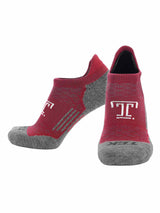 TCK socks Temple Owls / Medium Temple Owls Tour No Show Tab Socks - Made in USA
