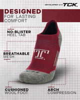 TCK socks Temple Owls Tour No Show Tab Socks - Made in USA