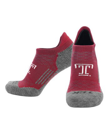 TCK socks Temple Owls Tour No Show Tab Socks - Made in USA