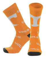TCK socks Tennessee Orange/White / Large Tennessee Volunteers Mayhem Crew Socks (Made in USA)