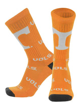 TCK socks Tennessee Orange/White / Large Tennessee Volunteers Mayhem Crew Socks (Made in USA)