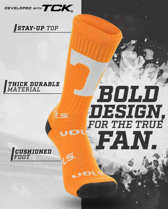 TCK socks Tennessee Volunteers Mayhem Crew Socks (Made in USA)