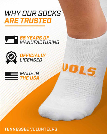 TCK socks Tennessee Volunteers / One Size TCK Tennessee Volunteers No Show Liner Socks (3-Pack)