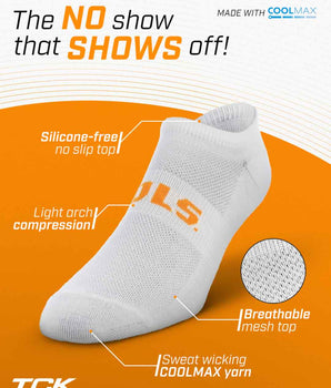 TCK socks Tennessee Volunteers / One Size TCK Tennessee Volunteers No Show Liner Socks (3-Pack)