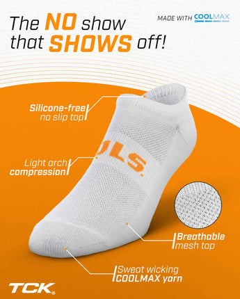 TCK socks Tennessee Volunteers / One Size TCK Tennessee Volunteers No Show Liner Socks (3-Pack)