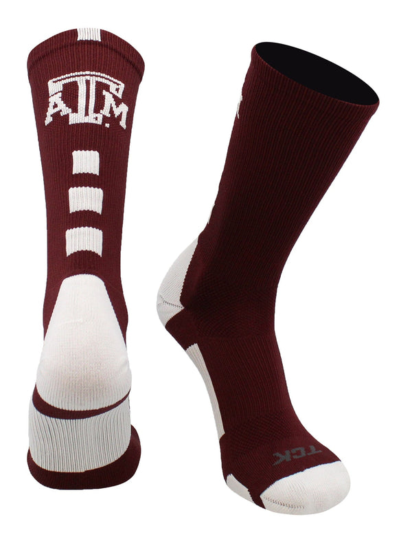 TCK socks Texas A&amp;M Aggies Socks Baseline Crew