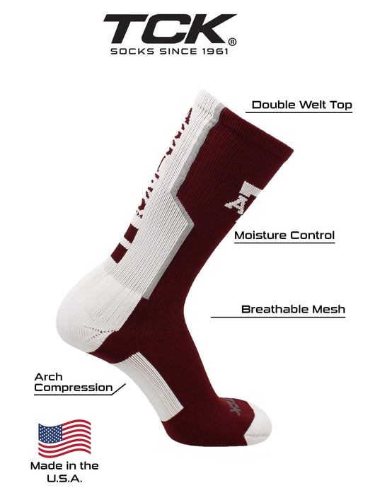 TCK socks Texas A&amp;M Aggies Socks Perimeter Crew