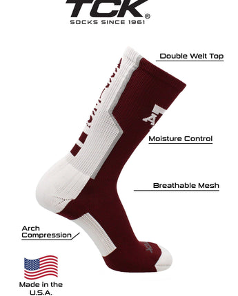 TCK socks Texas A&amp;M Aggies Socks Perimeter Crew