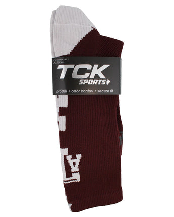TCK socks Texas A&M Aggies Baseline Crew USA Made