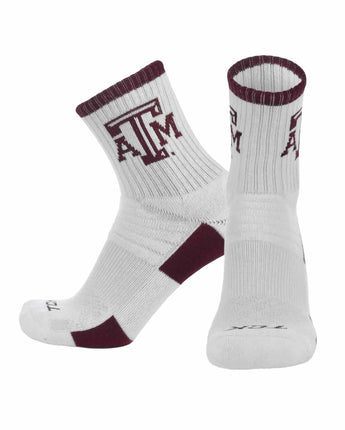 TCK socks Texas A&M Aggies / Large TCK Texas A&M Aggies Quarter Socks - Made in USA