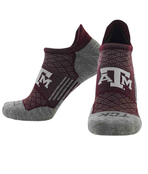 TCK socks Texas A&M Aggies / Large Texas A&M Aggies Tour No Show Tab Socks - Made in USA