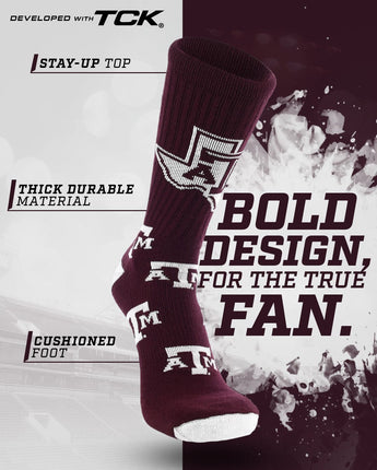 Texas A&M Aggies Mayhem Crew Socks (Made in USA)
