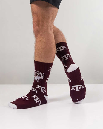 TCK socks Texas A&M Aggies Mayhem Crew Socks (Made in USA)