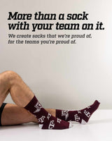 TCK socks Texas A&M Aggies Mayhem Crew Socks (Made in USA)