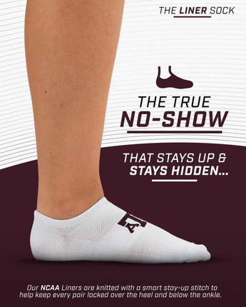 TCK socks Texas A&M Aggies / One Size TCK Texas A&M Aggies No Show Liner Socks (3-Pack)