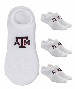 TCK socks Texas A&M Aggies / One Size TCK Texas A&M Aggies No Show Liner Socks (3-Pack)