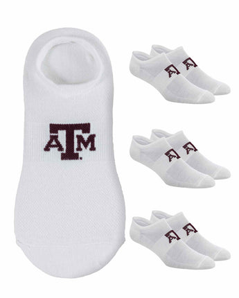 TCK socks Texas A&M Aggies / One Size TCK Texas A&M Aggies No Show Liner Socks (3-Pack)