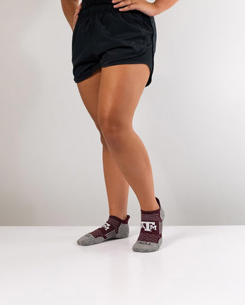 TCK socks Texas A&M Aggies Tour No Show Tab Socks - Made in USA