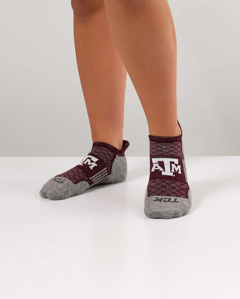 TCK socks Texas A&M Aggies Tour No Show Tab Socks - Made in USA
