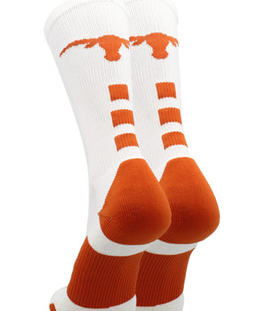 TCK socks Texas Longhorns Baseline Crew USA Made