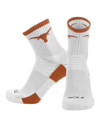 TCK socks Texas Longhorns / Large NCAA Quarter Socks - Texas Longhorns