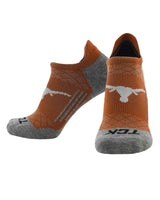 TCK socks Texas Longhorns / Large Texas Longhorns Tour No Show Tab Socks - Made in USA