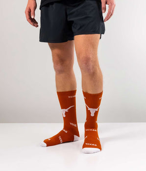 TCK socks Texas Longhorns Mayhem Crew Socks (Imported)