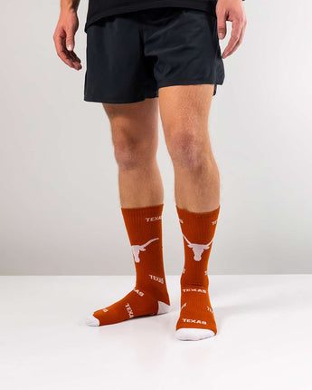 TCK socks Texas Longhorns Mayhem Crew Socks (Imported)